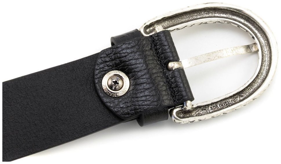 Женский кожаный ремень с пряжкой в виде плетения Gherardini 40827 Италия, цвет черный фото №5 Женский кожаный ремень с пряжкой в виде плетения Gherardini 40827 Италия, цвет черный modnotak фото №5