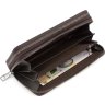 Красивий чоловічий гаманець-клатч у зернистій шкірі Marco Coverna (21073) Коричневий - 8