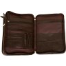 Мужская сумка из натуральной кожи коричневого цвета на два отделения Vip Collection (21109) - 4