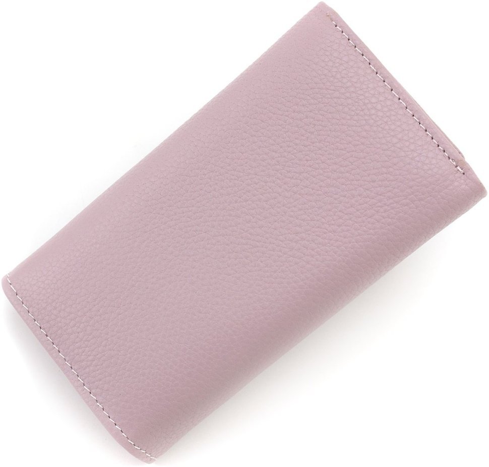 Темно-рожева жіноча ключниця із натуральної шкіри на кнопках ST Leather 1767207