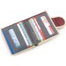 Жіночий гаманець із натуральної шкіри молочного кольору з хлястиком на магніті ST Leather 1767307 - 5