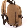 Текстильный рюкзак цвета хаки на молнии Vintage (20603) - 2