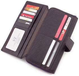 Жіночий місткий гаманець з ремінцем для руки ST Leather (16502)