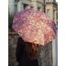 Женский зонт Fulton L907-041819 Morris & Co. Minilite-2 UV Golden Lily Pink (механика, складной, UPF 50+, с принтом цветов) 108007 modnotak фото - 5