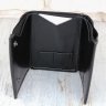 Чорний жіночий гаманець струнної складання зі шкірозамінника MD Leather (21517) - 2