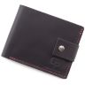 Стильний чорно-червоний гаманець ручної роботи Grande Pelle (13035) - 1