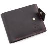Стильний чорно-червоний гаманець ручної роботи Grande Pelle (13035) - 4