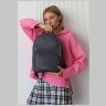 Кожаный женский рюкзак для города в графитовом цвете BlankNote Groove M 79007 - 3