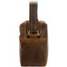 Жіноча коричнева сумка-кроссбоді з вінтажної шкіри на два відділення Visconti Brooklyn 69307 - 4