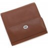 Невеликий жіночий гаманець коричневого кольору з натуральної шкіри ST Leather (14017) - 3