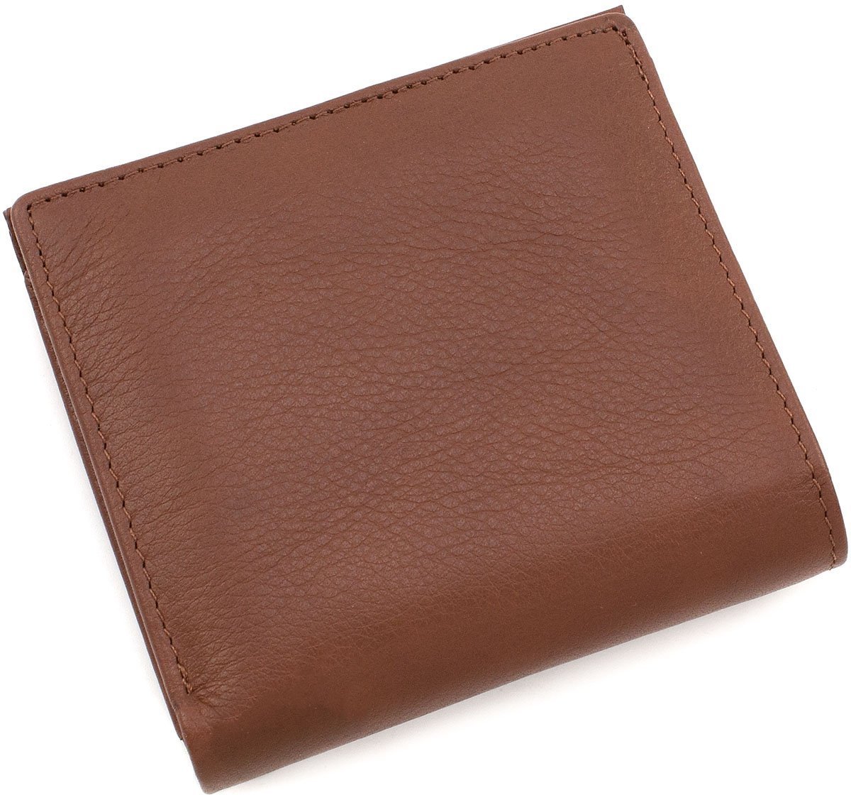 Невеликий жіночий гаманець коричневого кольору з натуральної шкіри ST Leather (14017)