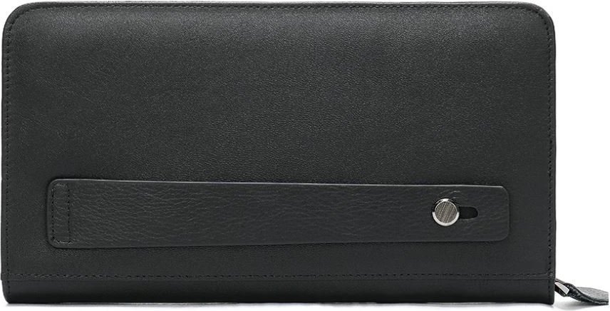 Класичний чоловічий гаманець клатч чорного кольору VINTAGE STYLE (14664)