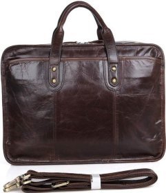 Вместительная сумка из натуральной кожи под формат А4 VINTAGE STYLE (14539)