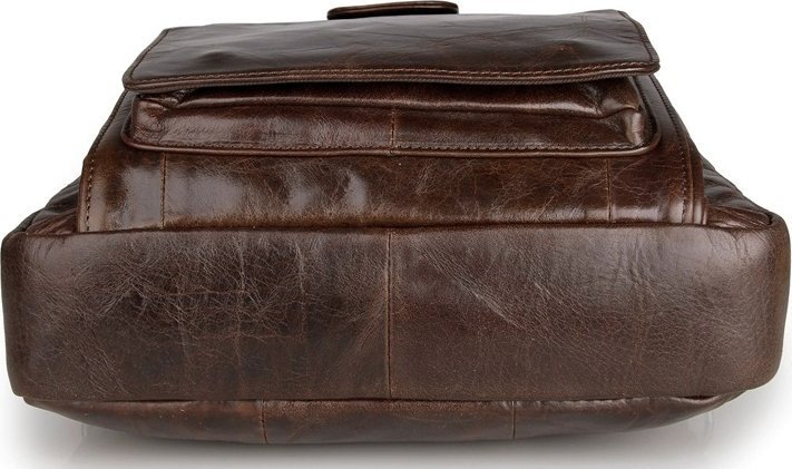 Шкіряна сумка планшет з ручками і знімним ременем на плече VINTAGE STYLE (14233)