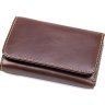 Невеликий універсальний гаманець із гладкої шкіри коричневого кольору Vintage (2414595) - 1