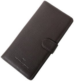 Коричневий гаманець органайзер із натуральної шкіри флотар Vip Collection 102608