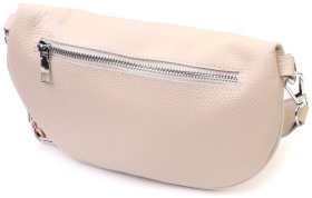 Кожаная сумка через плечо с мини-кошельком для женщин Vintage 22664 Белая