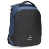 Чоловічий текстильний рюкзак синьо-чорного кольору із відсіком під ноутбук Monsen 72908 - 1
