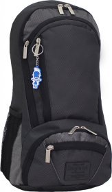 Чорний чоловічий рюкзак для ноутбука із зносостійкого текстилю Bagland (53008)