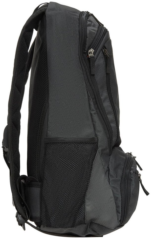 Черный мужской рюкзак для ноутбука из износостойкого текстиля Bagland (53008)