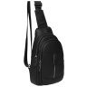 Мужской большой кожаный слинг-рюкзак черного цвета Borsa Leather 73008 фото №1 Мужской большой кожаный слинг-рюкзак черного цвета Borsa Leather 73008 modnotak фото - 1