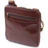 Сумка планшет мужская из гладкой итальянской кожи коричневого цвета Tony Perotti 103308 modnotak фото - 1
