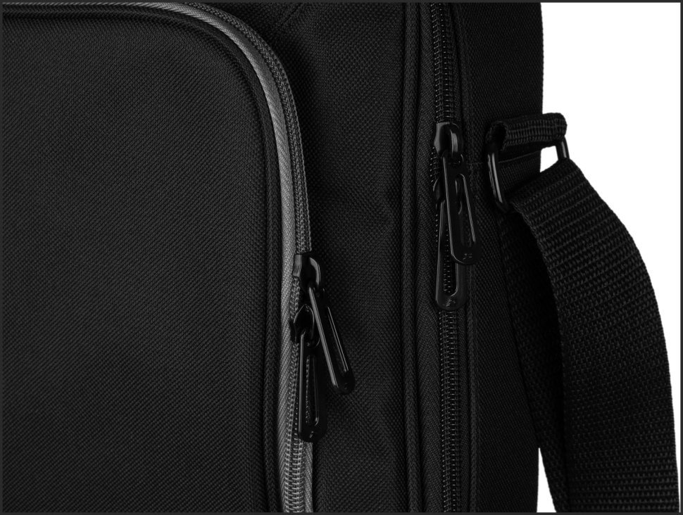 Элегантная повседневная сумка из полиэстера с отделением для ноутбука до 14" 2Е Vector черного цвета 103508 modnotak фото №7