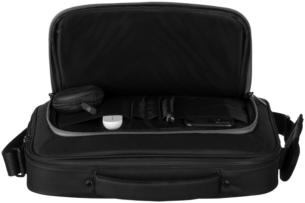 Элегантная повседневная сумка из полиэстера с отделением для ноутбука до 14" 2Е Vector черного цвета 103508 modnotak фото №9