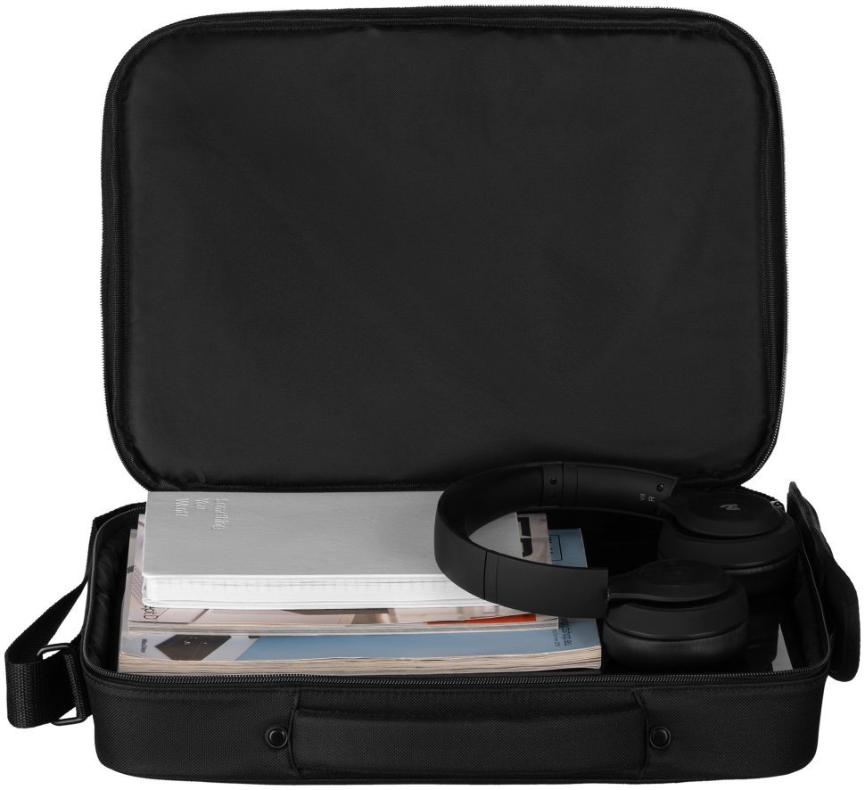 Элегантная повседневная сумка из полиэстера с отделением для ноутбука до 14" 2Е Vector черного цвета 103508 modnotak фото №10