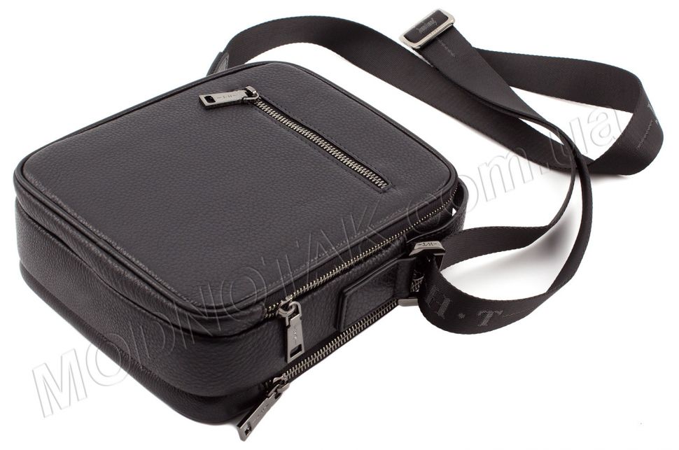 Шкіряна чоловіча сумка - барсетка з ручкою H.T Leather Collection (10375)