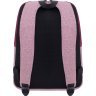Жіночий текстильний рюкзак бордового кольору з відсіком під ноутбук Bagland 53908 - 4