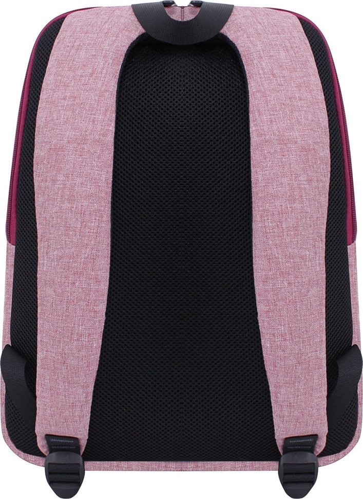 Жіночий текстильний рюкзак бордового кольору з відсіком під ноутбук Bagland 53908