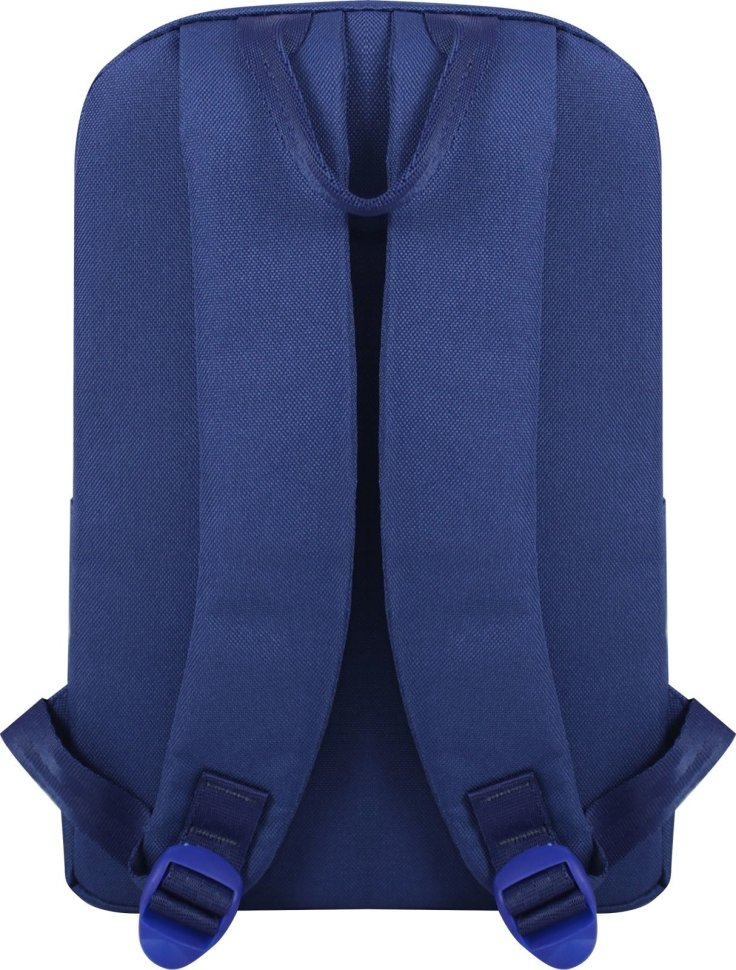 Синий рюкзак для подростков из текстиля с принтом Bagland (54008)