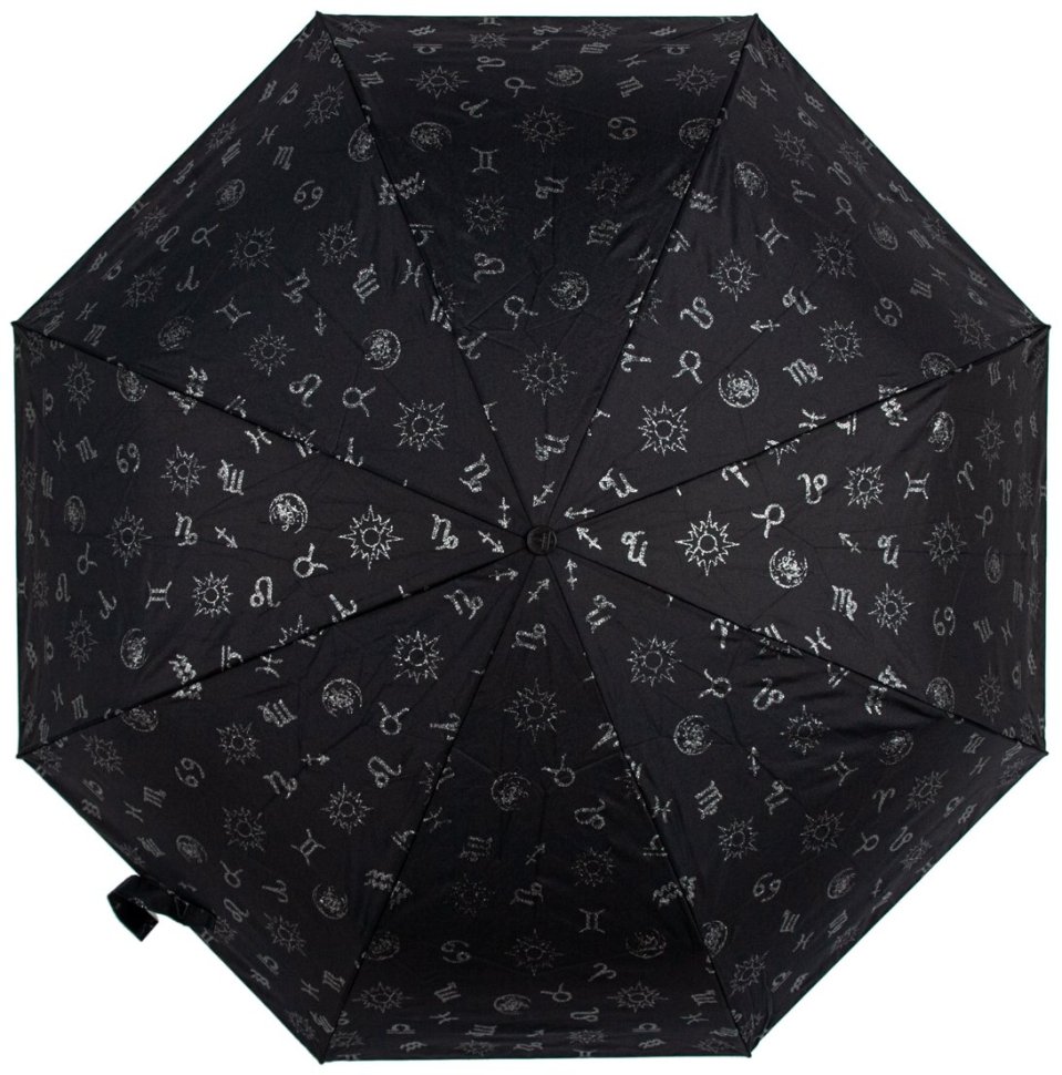 Жіноча складана парасолька Fulton L354-040935 Minilite-2 Zodiac (Компактна, чорна з принтом знаків зодіаку, механіка) 94208 фото №4 Жіноча складана парасолька Fulton L354-040935 Minilite-2 Zodiac (Компактна, чорна з принтом знаків зодіаку, механіка) 94208 modnotak фото №4