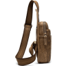 Модна світло-коричнева сумка через плече з натуральної шкіри Vintage (20009) - 4