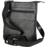 Черная мужская сумка-планшет из натуральной кожи с зернистой фактурой SHVIGEL (11025) - 1