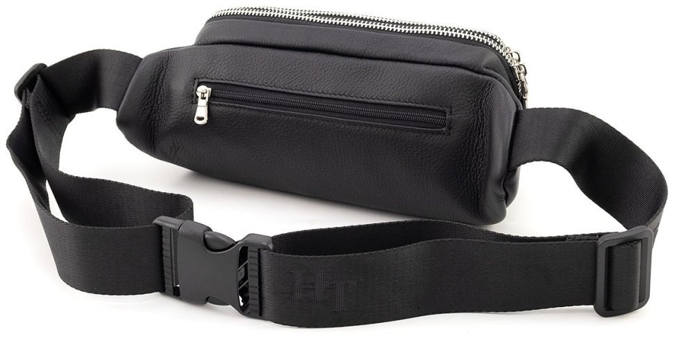 Поясная мужская сумка из натуральной кожи черного цвета H.T Leather 94508 фото №3 Поясная мужская сумка из натуральной кожи черного цвета H.T Leather 94508 modnotak фото №3