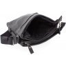 Кожаная мужская сумка черного цвета на две молнии Leather Collection (11142) - 5