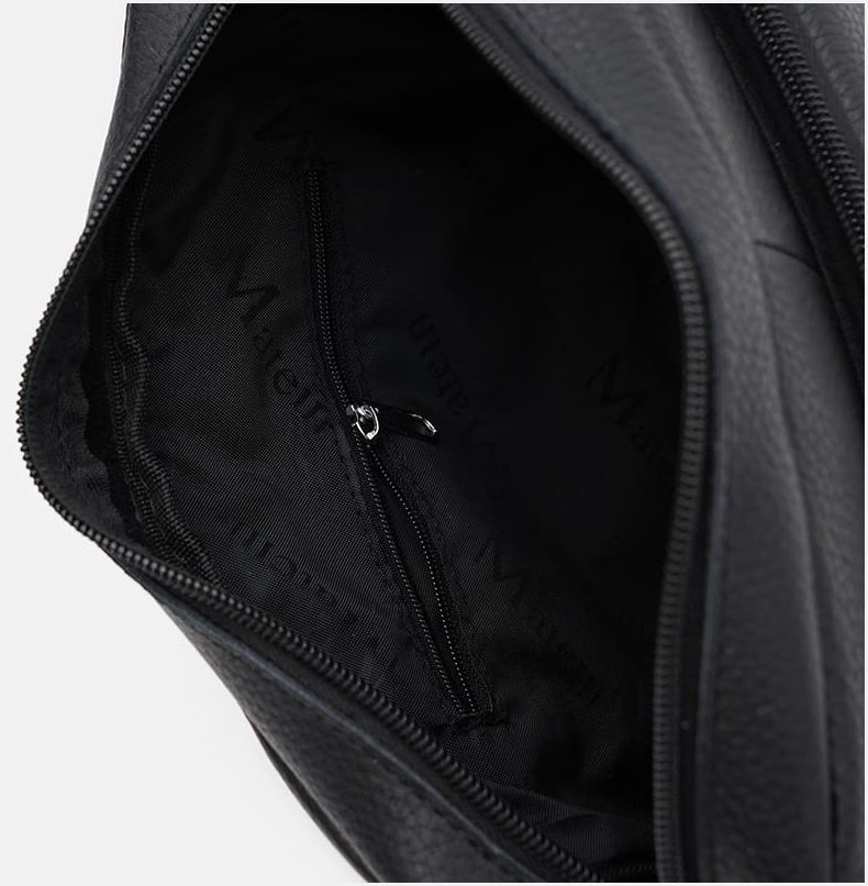 Чоловіча горизонтальна сумка з натуральної шкіри через плече Borsa Leather 65008