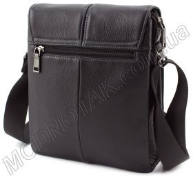 Наплечная кожаная сумка с клапаном на магнитах KLEVENT (11611)