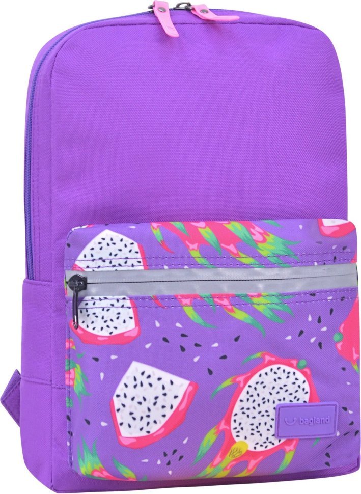 Підлітковий рюкзак фіолетового кольору з принтом Bagland (55408)