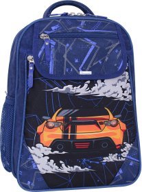 Стильний шкільний рюкзак із синього текстилю для хлопчиків Bagland (55508)