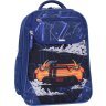 Стильний шкільний рюкзак із синього текстилю для хлопчиків Bagland (55508) - 1