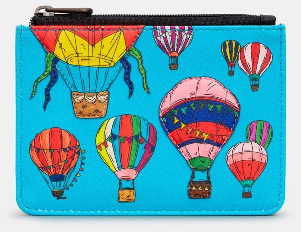 Повсякденний жіночий шкіряний гаманець з принтом повітряних куль Yoshi Y1321 синьо-чорного кольору 95508 фото №1 Повсякденний жіночий шкіряний гаманець з принтом повітряних куль Yoshi Y1321 синьо-чорного кольору 95508 modnotak фото №1