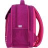 Малиновий шкільний рюкзак для дівчаток з кішечкою Bagland (55608) - 2