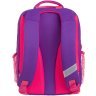 Фіолетовий текстильний шкільний рюкзак для дівчаток з котиками Bagland 55708 - 3