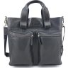 Чоловіча сумка Флотар чорного кольору під формат А4 VATTO (11750) - 1