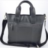 Чоловіча сумка Флотар чорного кольору під формат А4 VATTO (11750) - 5