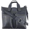 Чоловіча сумка Флотар чорного кольору під формат А4 VATTO (11750) - 6