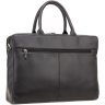 Жіноча сумка для ноутбука до 13 дюймів з якісної натуральної шкіри чорного кольору Visconti 66508 - 6